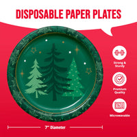 Bulk Winter Woods Luncheon Plates 7