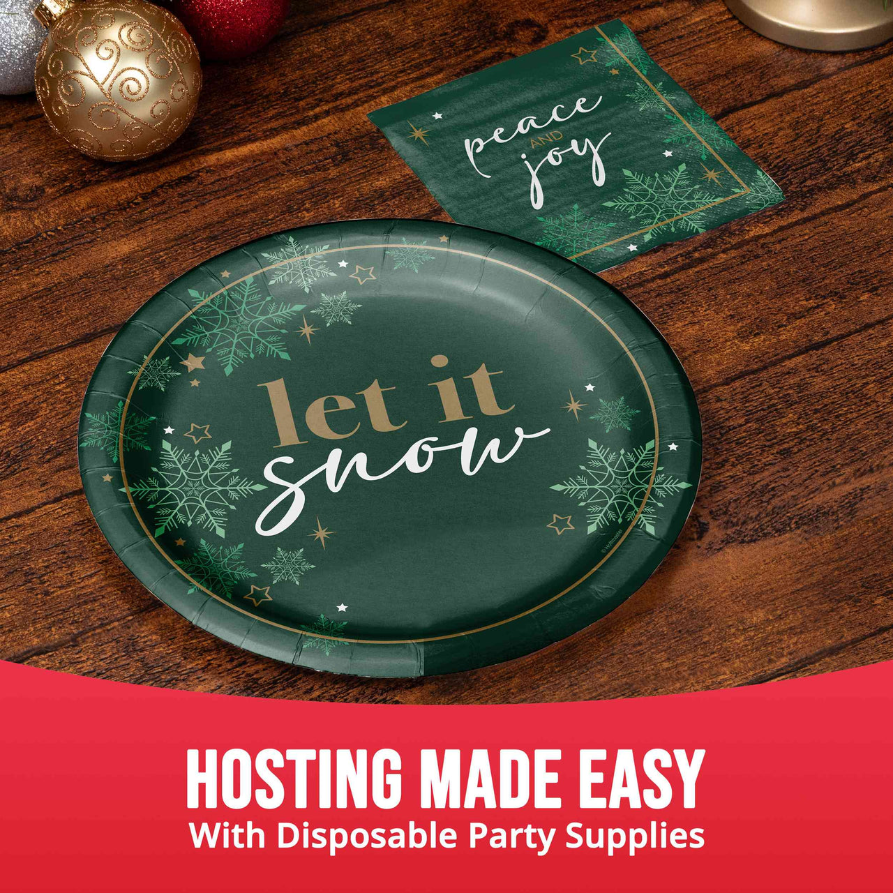 Bulk Winter Woods Dinner Plates 9" (96 per Case)