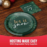 Bulk Winter Woods Dinner Plates 9