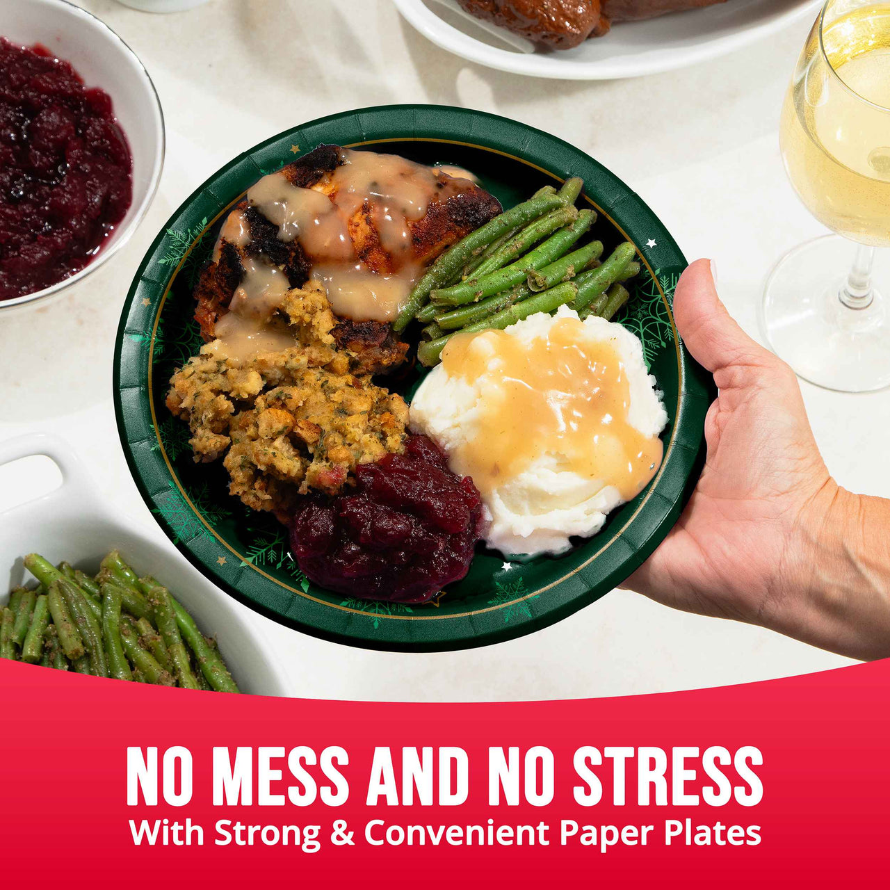 Bulk Winter Woods Dinner Plates 9" (96 per Case)