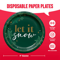 Bulk Winter Woods Dinner Plates 9