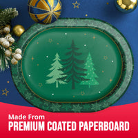 Bulk Winter Woods Oval Platters 12