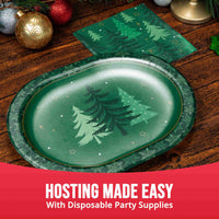 Bulk Winter Woods Oval Platters 12