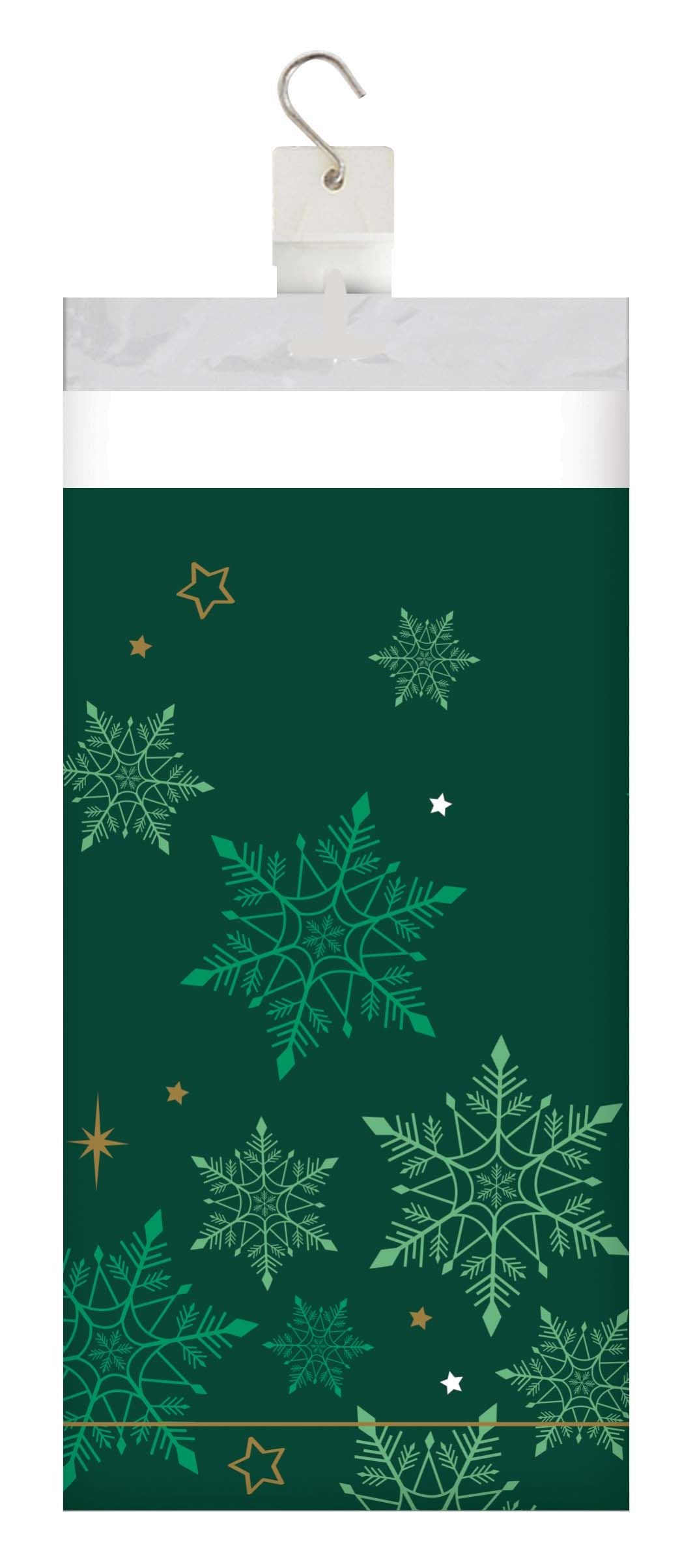 Bulk Winter Woods Plastic Tablecovers 54" x 96" (12 per Case)