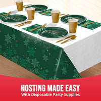 Bulk Winter Woods Plastic Tablecovers 54