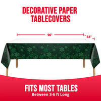 Bulk Winter Woods Plastic Tablecovers 54