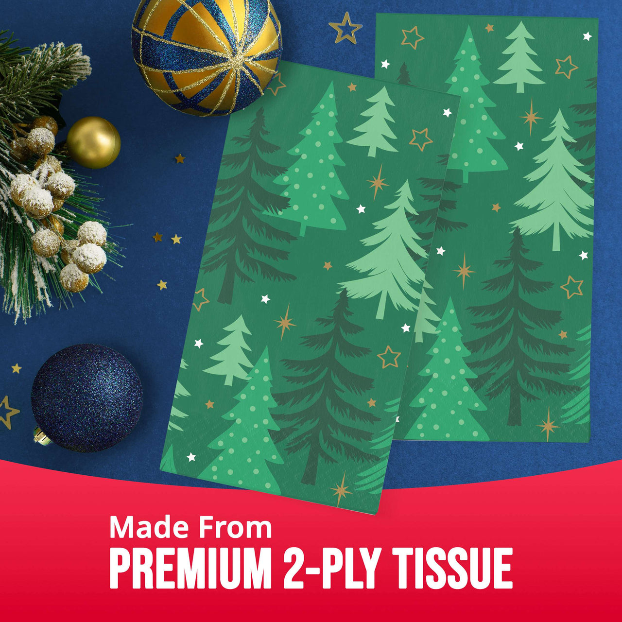 Bulk Winter Woods Guest Towels 7.75" x 4.5" (192 per Case)