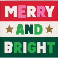 Holiday Hues Merry And Bright Beverage Napkins 5