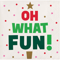 Holiday Hues Oh What Fun Beverage Napkins 5