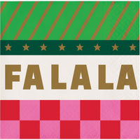 Holiday Hues Fa La La Beverage Napkins 5