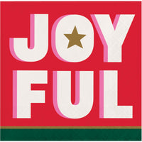 Holiday Hues Joyful Beverage Napkins 5