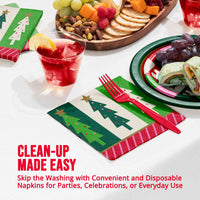 Bulk Holiday Hues Luncheon Napkins 6.5