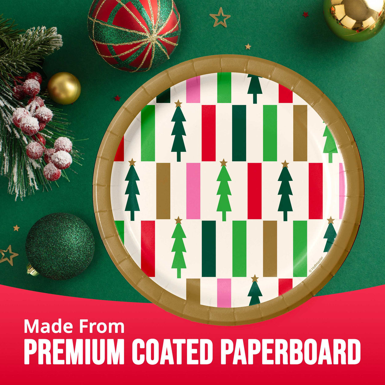 Bulk Holiday Hues Trees Luncheon Plates 7" (96 per Case)