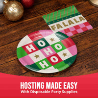 Bulk Holiday Hues Ho Ho Ho Luncheon Plates 7