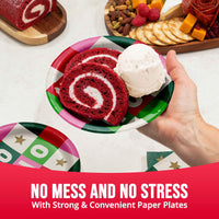 Bulk Holiday Hues Ho Ho Ho Luncheon Plates 7