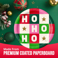 Bulk Holiday Hues Ho Ho Ho Luncheon Plates 7