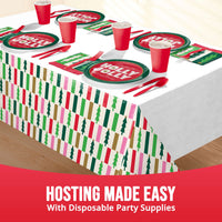 Bulk Holiday Hues Plastic Tablecovers 54