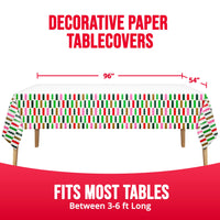 Bulk Holiday Hues Plastic Tablecovers 54