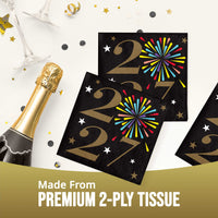 Bulk New Years Radiance 2027 Beverage Napkins 5