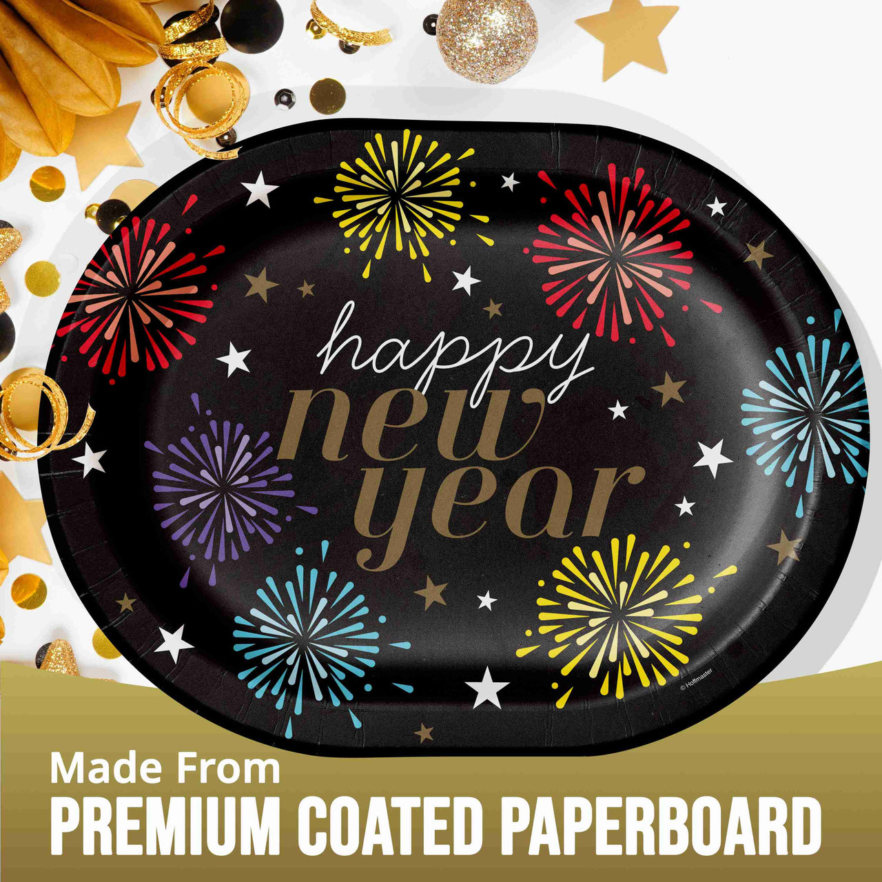 Bulk New Years Radiance Oval Platters 12" (96 per Case)