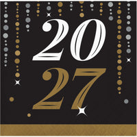 Dazzling Midnight 2027 Beverage Napkins 5