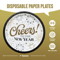 Bulk Dazzling Midnight Luncheon Plates 7