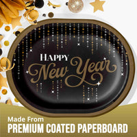 Bulk Dazzling Midnight Oval Platters 12