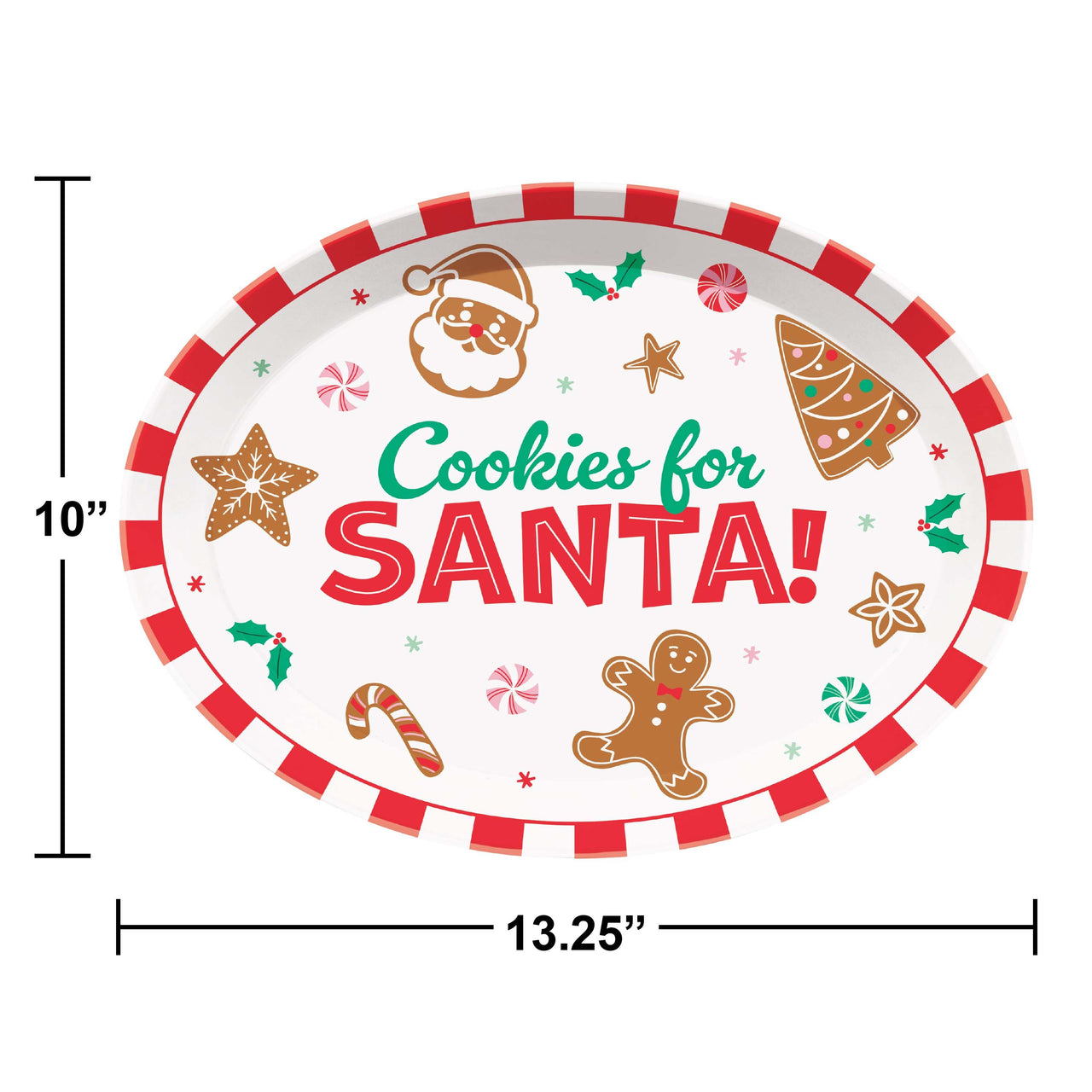 Bulk Christmas Decor Cookies Plastic Trays (12 per Case)