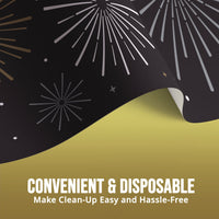 Bulk New Years Decor Plastic Tablecovers 54
