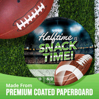 Bulk Fan Zone Halftime Is Snack Time Luncheon Plates 7