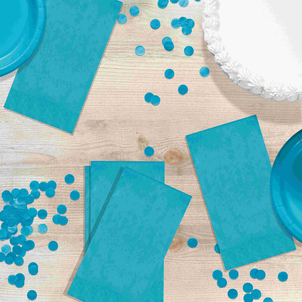 Bulk Bermuda Blue Guest Towels 7.75" x 4.5" (600 per Case)