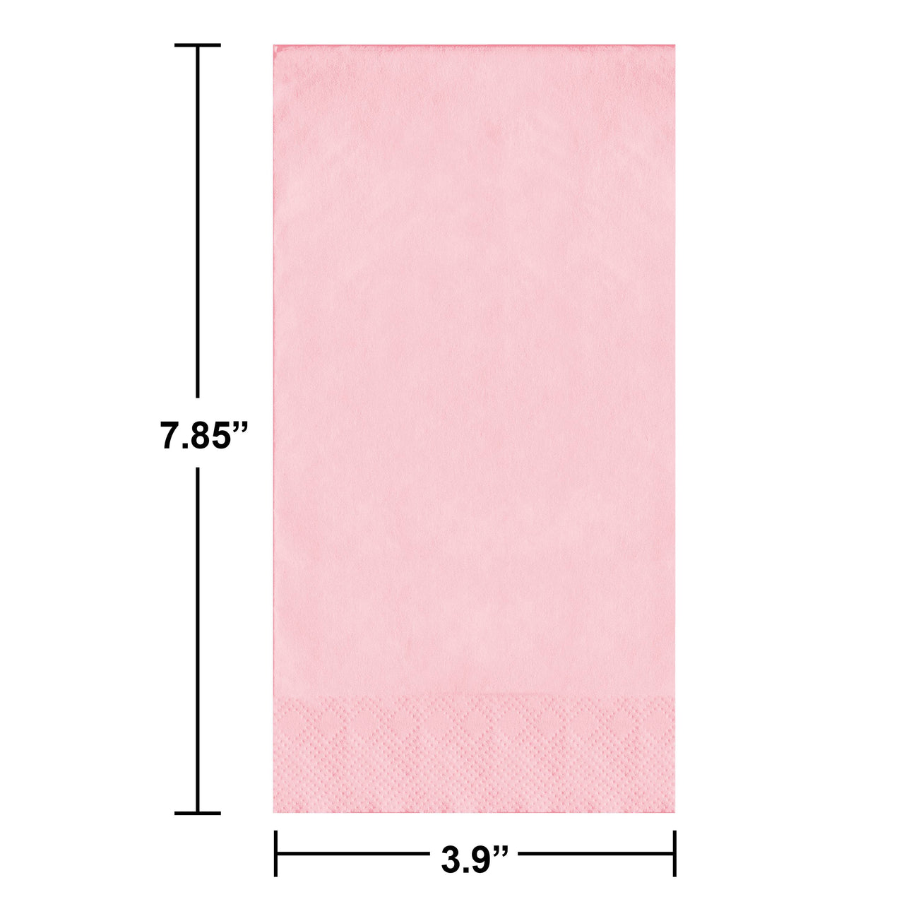 Bulk Classic Pink Guest Towels 7.75" x 4.5" (600 per Case)