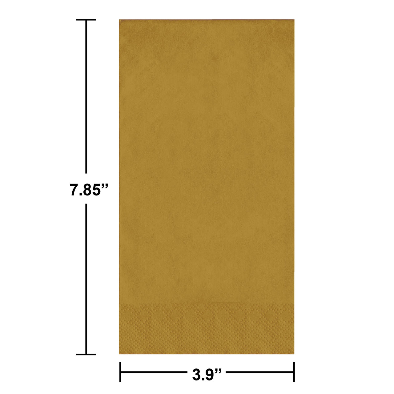 Bulk Glittering Gold Guest Towels 7.75" x 4.5" (600 per Case)
