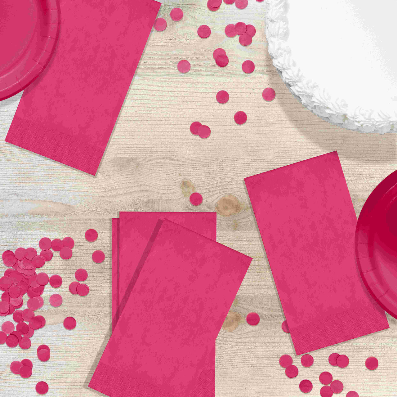 Bulk Hot Magenta Guest Towels 7.75" x 4.5" (600 per Case)