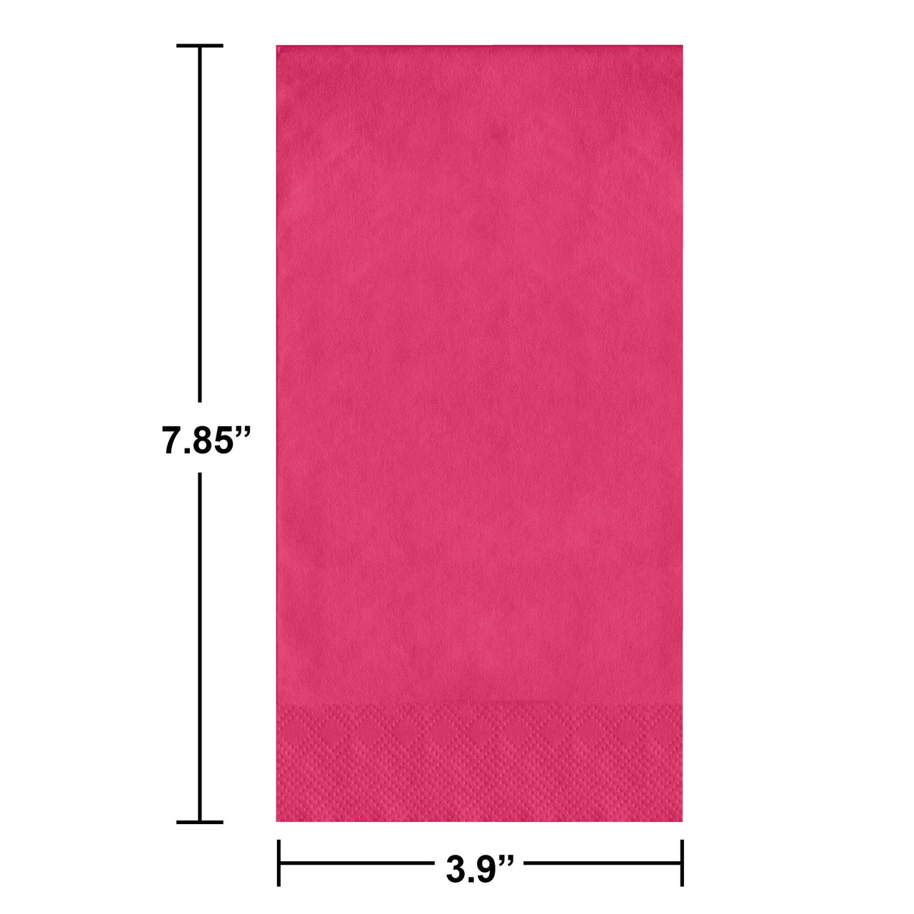 Bulk Hot Magenta Guest Towels 7.75" x 4.5" (600 per Case)