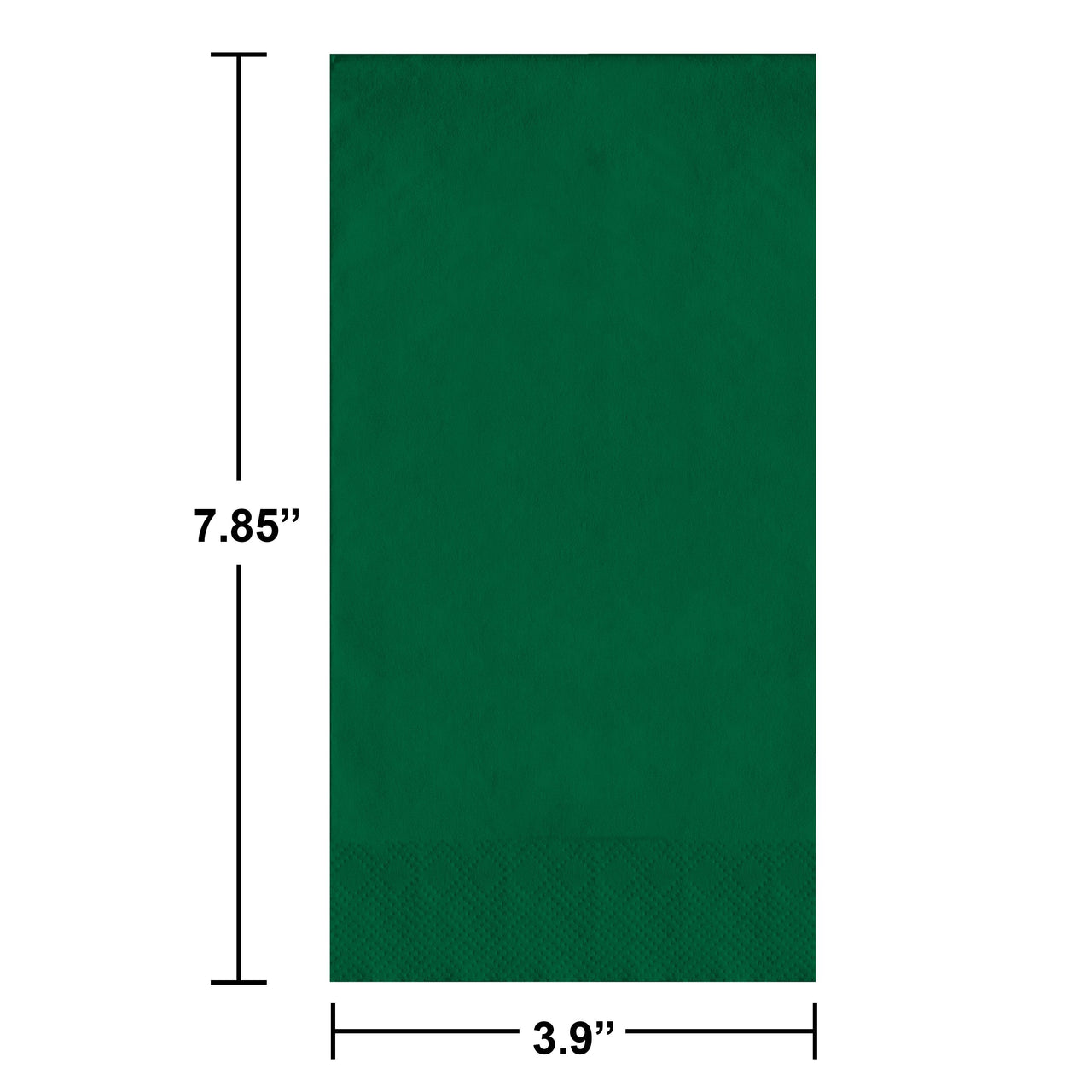 Bulk Hunter Green Guest Towels 7.75" x 4.5" (600 per Case)