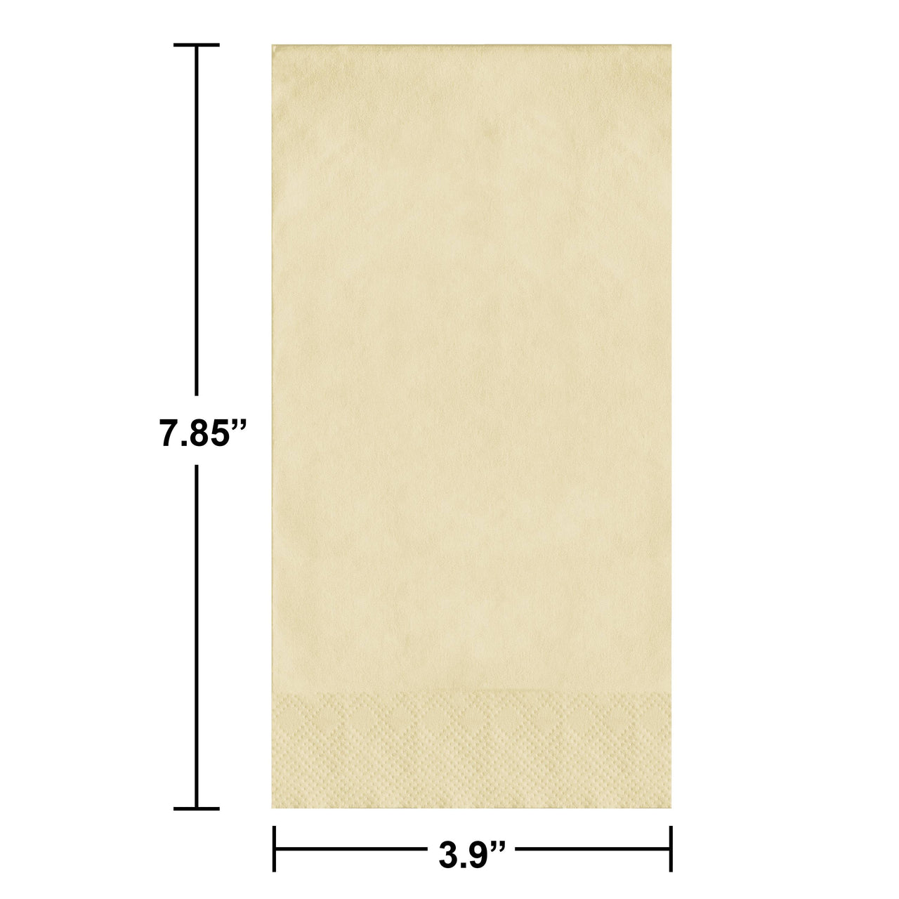 Bulk Ivory Guest Towels 7.75" x 4.5", 50 ct (600 per Case)