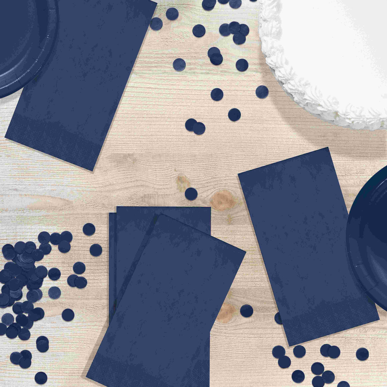 Bulk Navy Guest Towels 7.75" x 4.5", 50 ct (600 per Case)