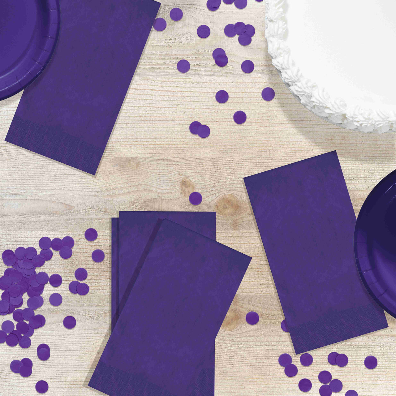 Bulk Purple Guest Towels 7.75" x 4.5" (600 per Case)