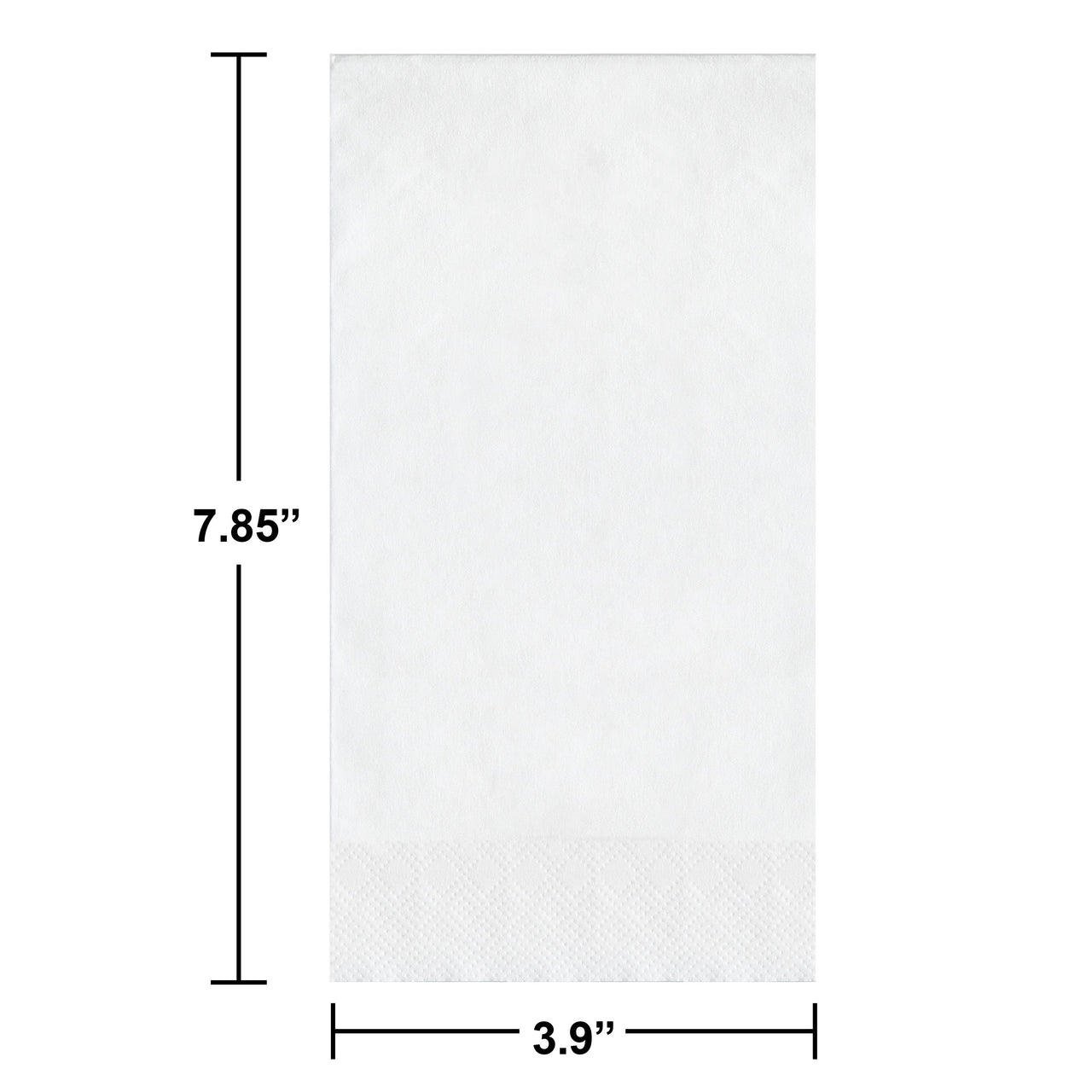 Bulk White Guest Towels 7.75" x 4.5", 50 ct (600 per Case)