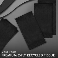 Bulk Black Velvet Guest Towels 7.75