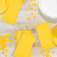 Bulk School Bus Yellow Guest Towels 7.75