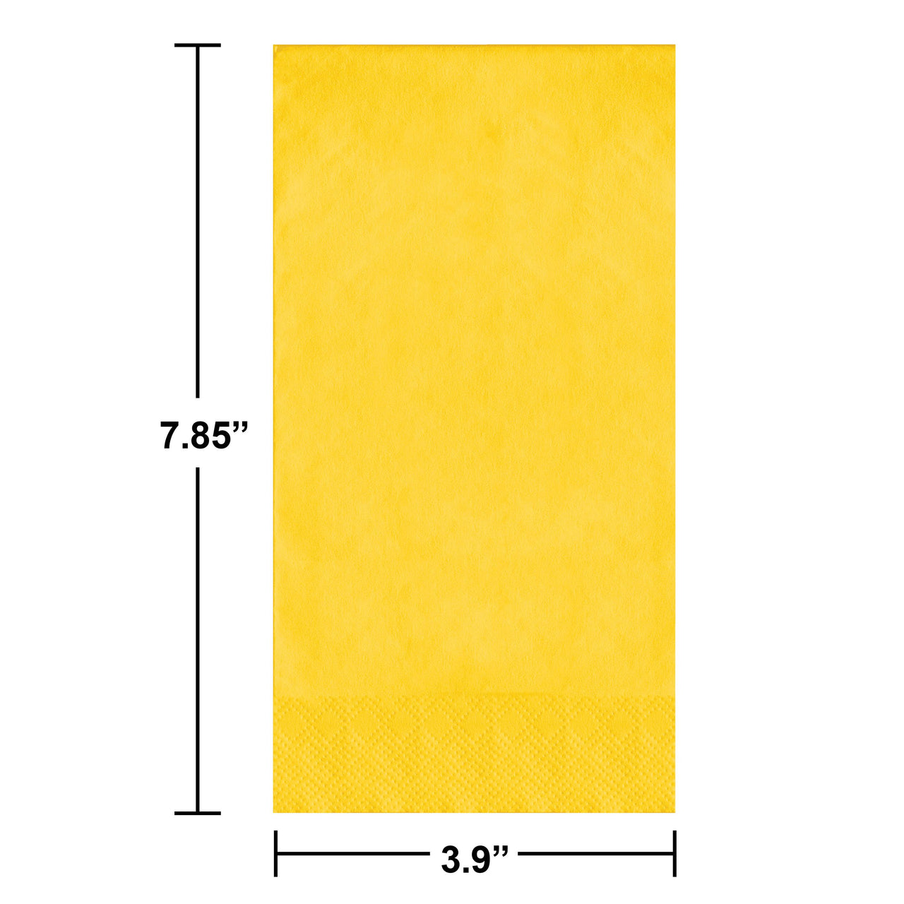 Bulk School Bus Yellow Guest Towels 7.75" x 4.5" (600 per Case)