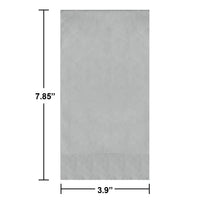 Bulk Shimmering Silver Guest Towels 7.75