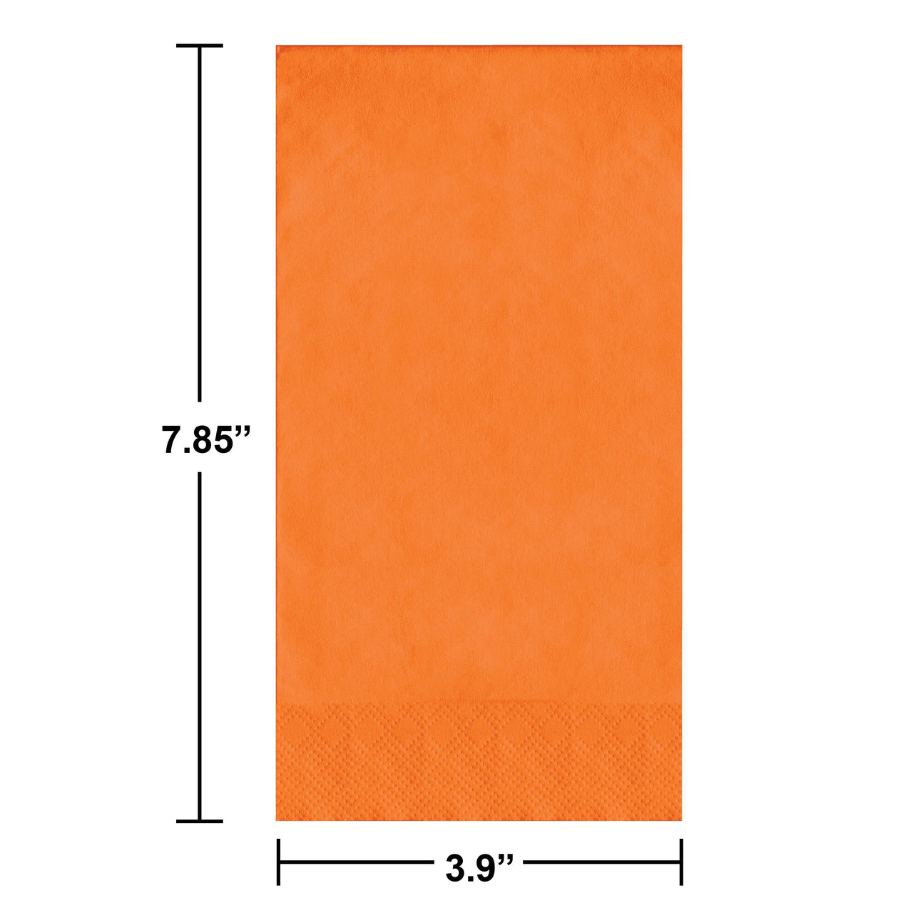 Bulk Sunkissed Orange Guest Towels 7.75" x 4.5" (600 per Case)