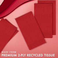 Bulk Classic Red Guest Towels 7.75