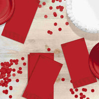 Bulk Classic Red Guest Towels 7.75
