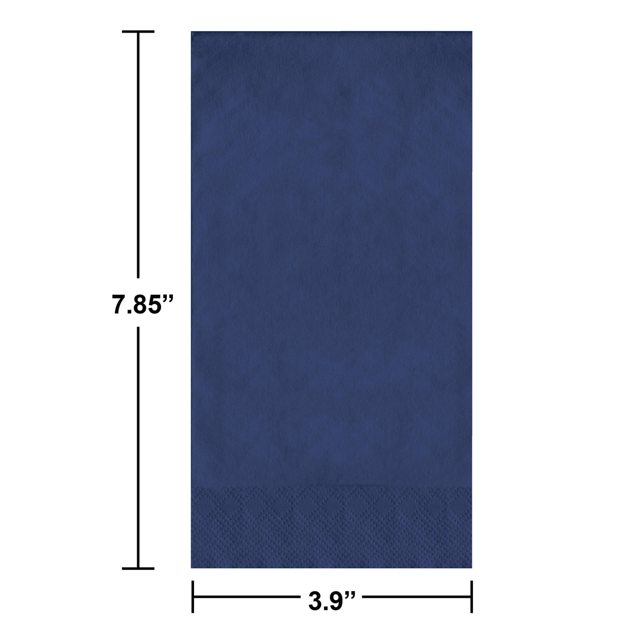 Bulk Navy Guest Towels 7.75" x 4.5", 100 ct (600 per Case)