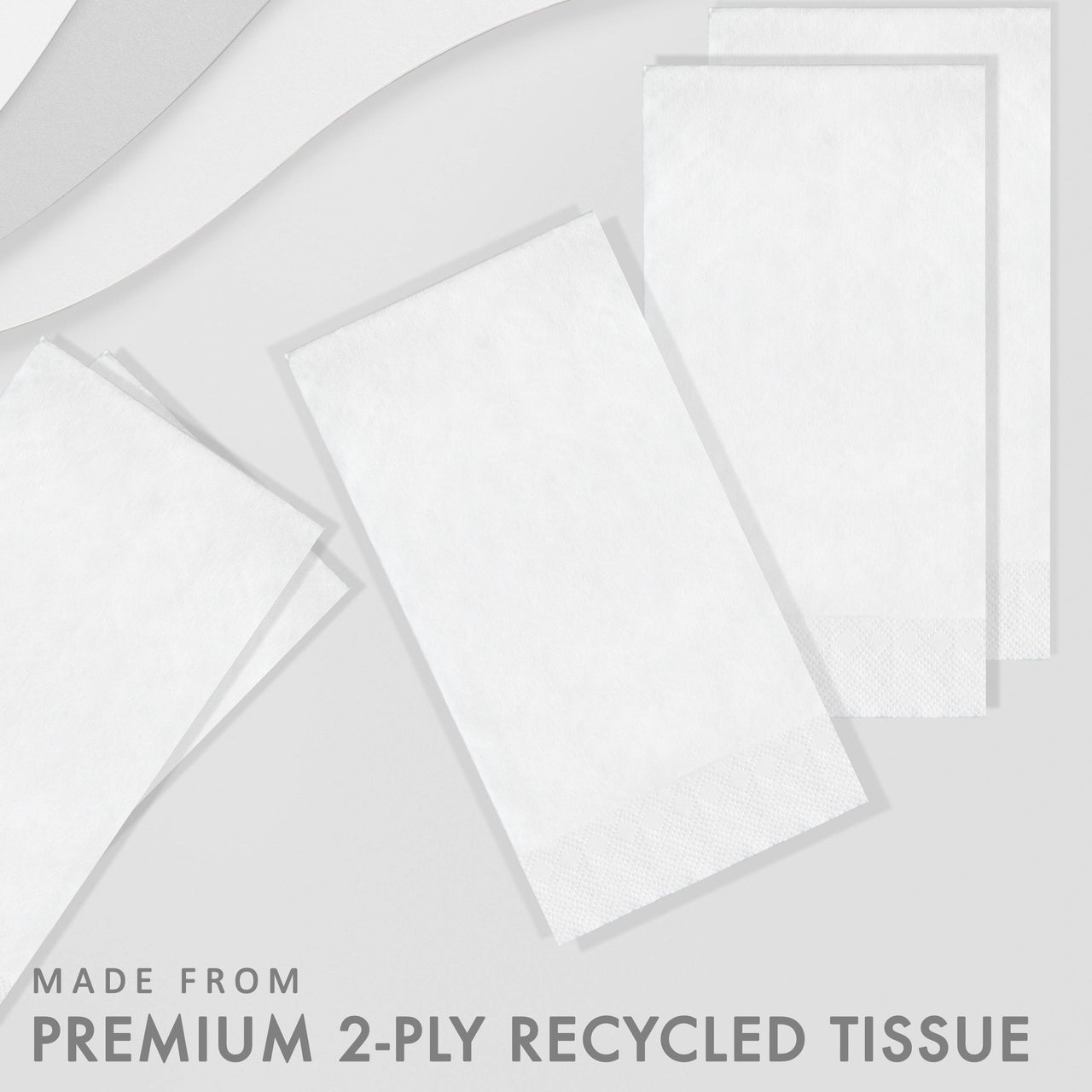 Bulk White Guest Towels 7.75" x 4.5", 100 ct (600 per Case)