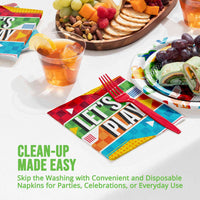 Bulk Sports Spirit Lets Play Luncheon Napkins 6.5